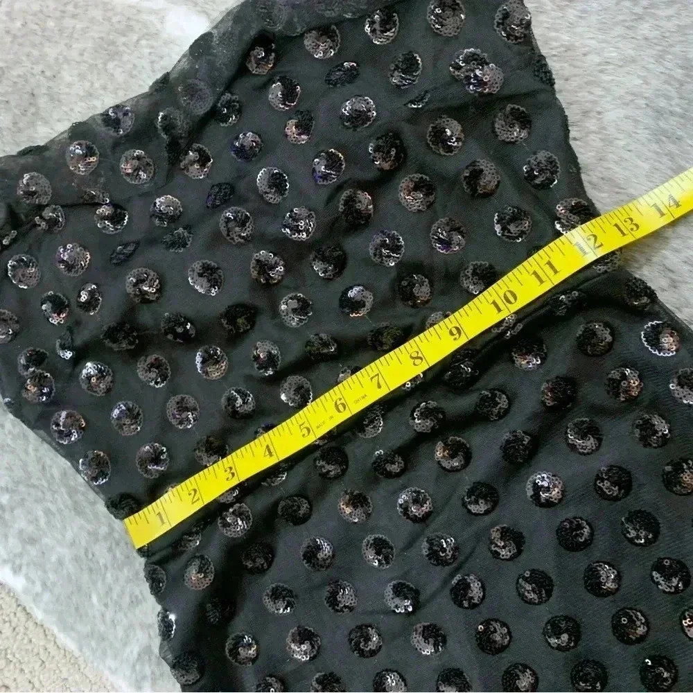 NWT Sequin Polka Dot Dress - Picture 12 of 12
